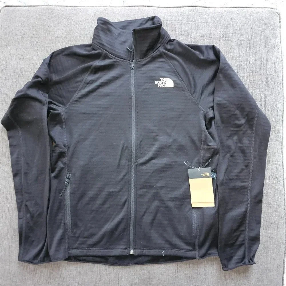 The North Face Men's Black Echo Rock Full Zip Fleece Jacket Size Medium